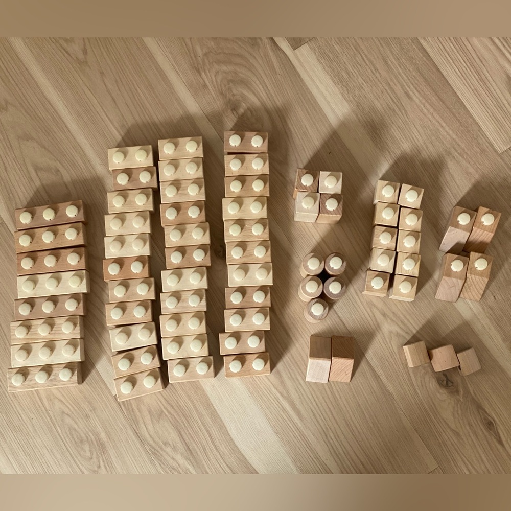 Pottery Barn Kids Wooden Blocks Set 69 pieces